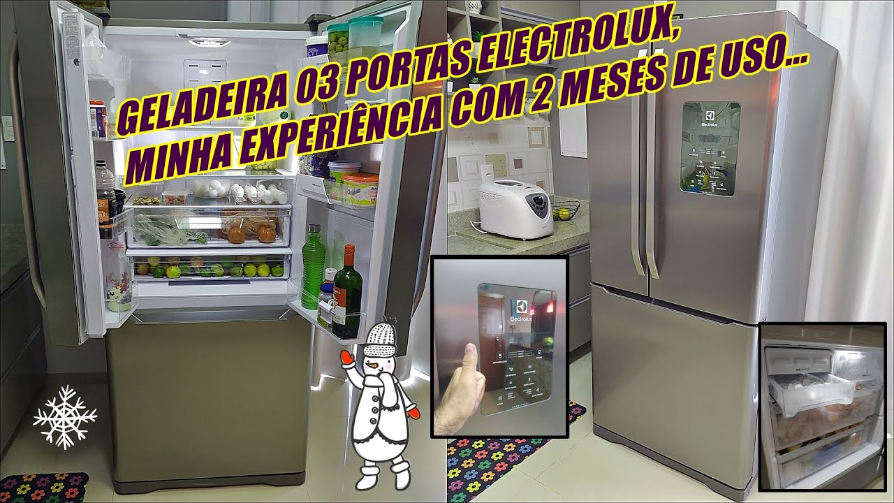 Vale a Pena? GELADEIRA ELECTROLUX 3 PORTAS, French Door DM84X 579 litros,REVIEW, Após 2 meses de uso