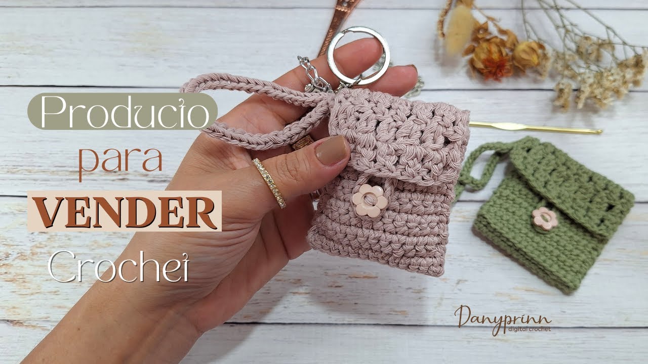 Producto para vender  en Crochet🧶 / Llavero CROCHET 🩷 / Tutorial paso a paso crochet 🌷/ Danyprinn