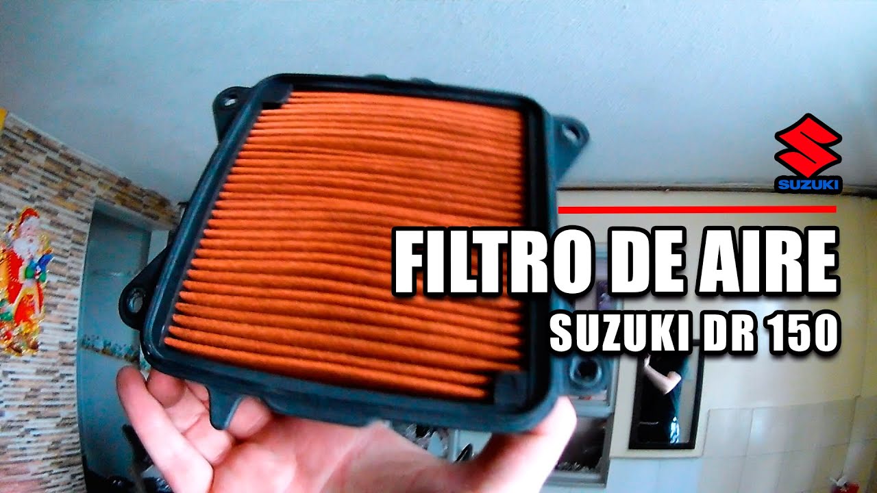 ¿Como CAMBIAR el FILTRO DE AIRE de una moto SUZUKI DR 150? (Proceso completo)