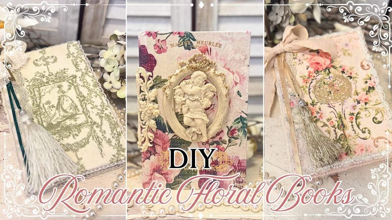 You’ll Never Look at Old Books the Same! DIY Elegant Valentine's Decor with Decoupage | Shabby Chic