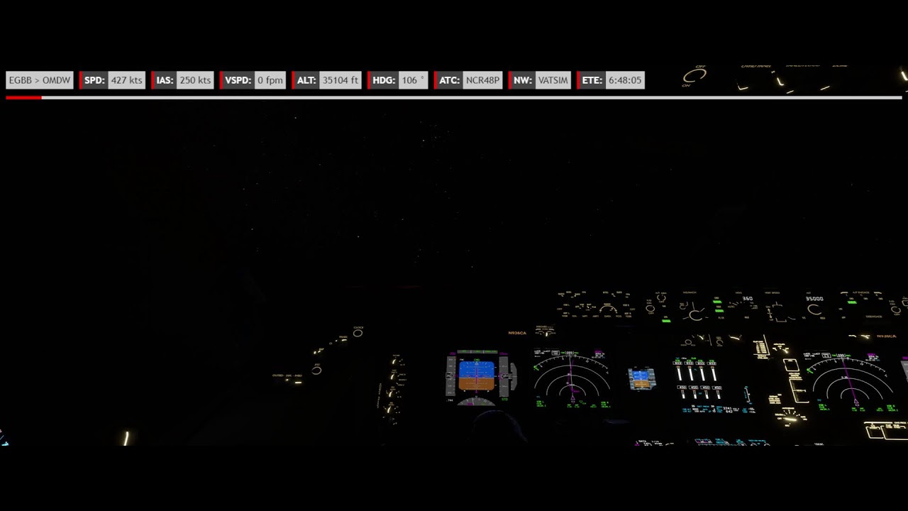 | National Airlines | B747 | Departing EGBB (Birmingham) - Arriving OMDW (Dubai World Central)✈️