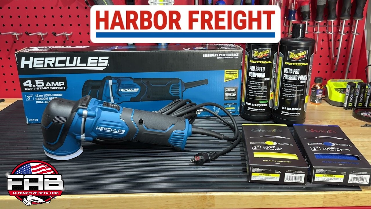 Новая полировальная машинка Harbor Freight Hercules 3