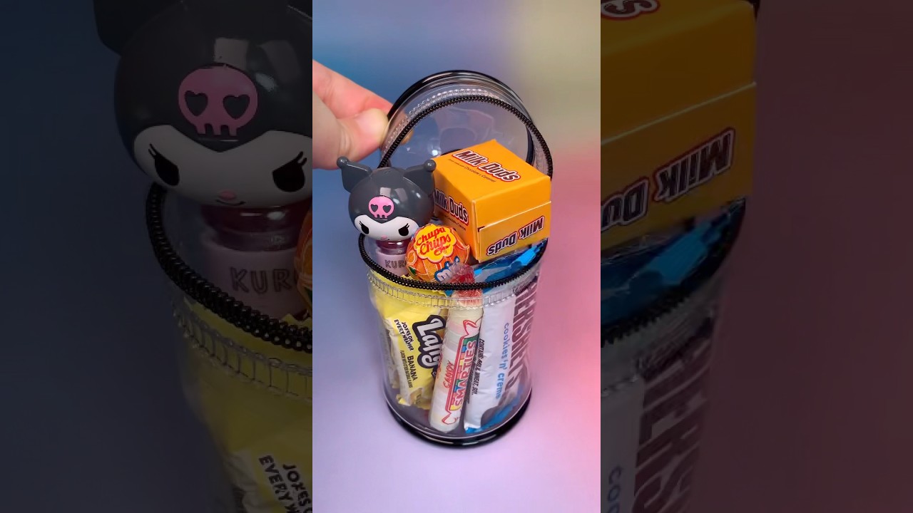 Milk duds chocolate candy jelly gummy snack box asmr food mukbang