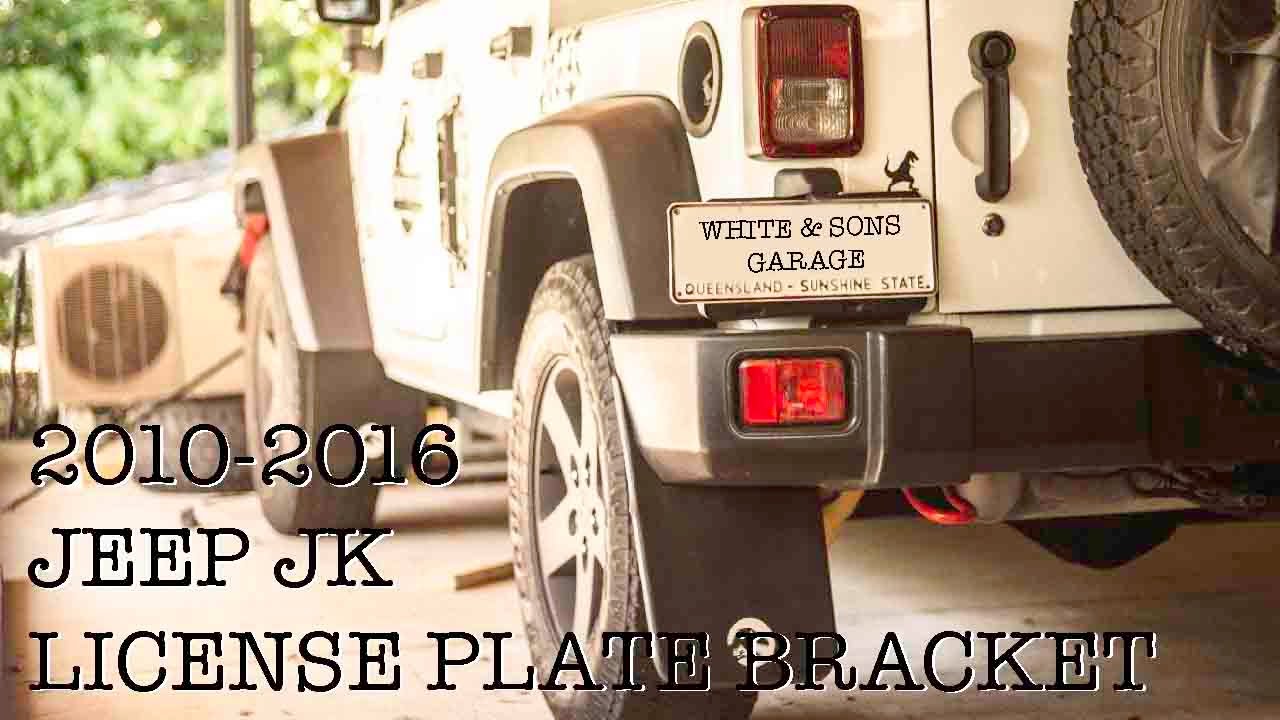 2007-2016 JEEP JK LICENSE PLATE BRACKET