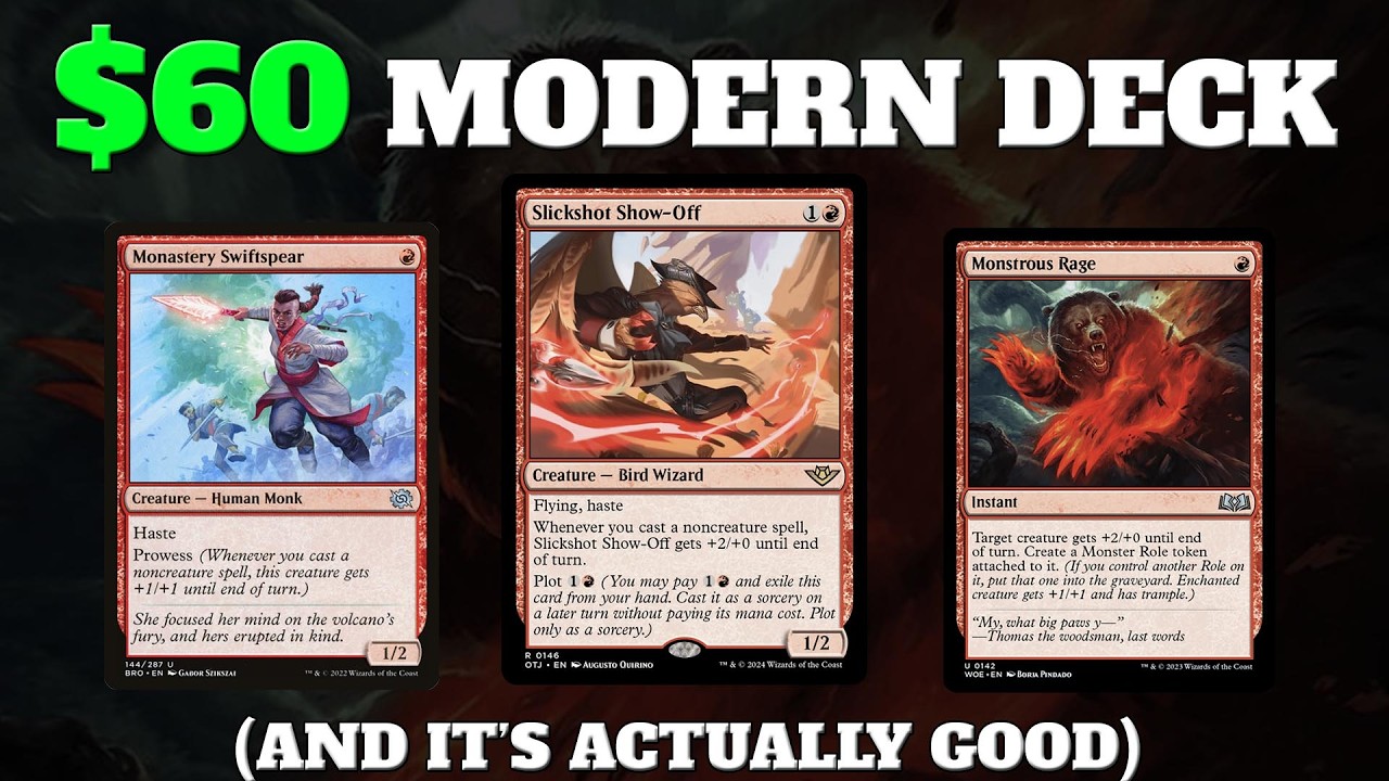 Win Games With This $60 Budget Modern Deck | Modern Mono Red Deck Tech With Gameplay!