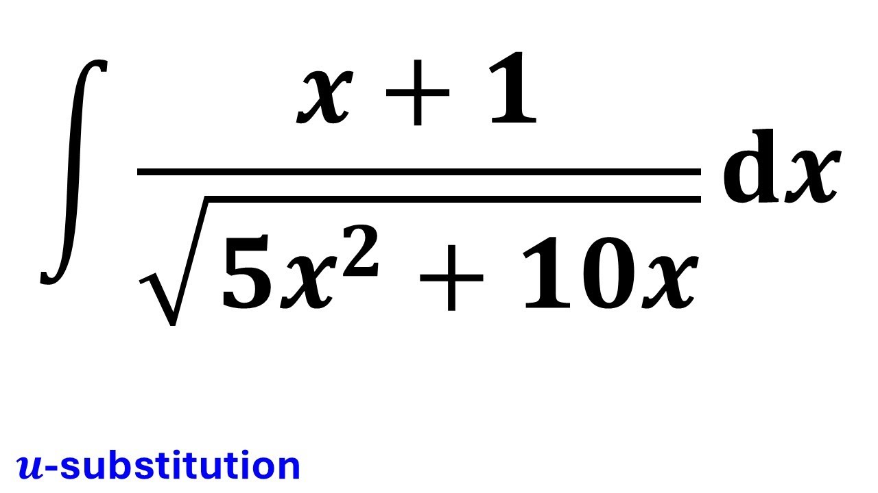 Integral of (x+1)/sqrt(5x^2+10x). Can you do it?