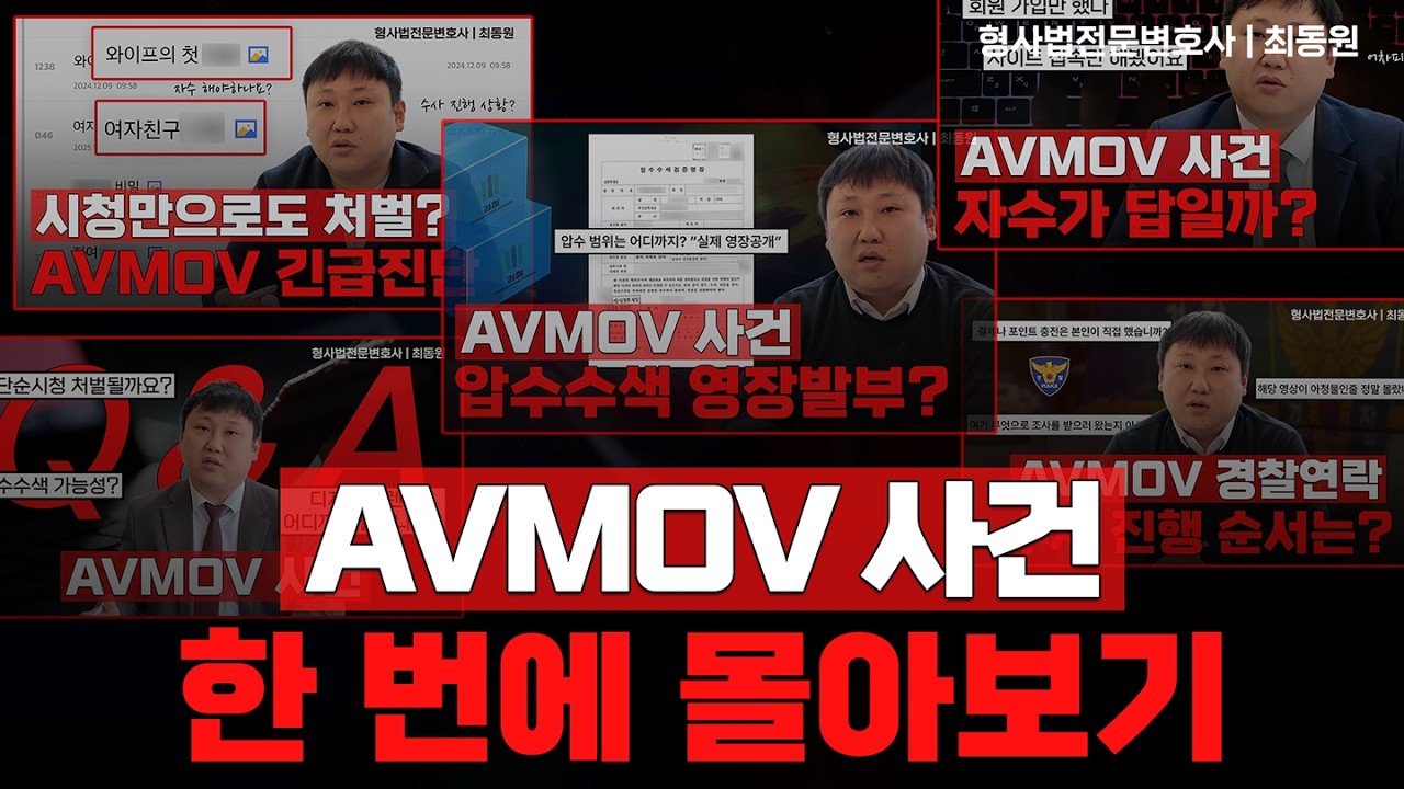 AVMOV 사건 총정리 한번에 몰아보기