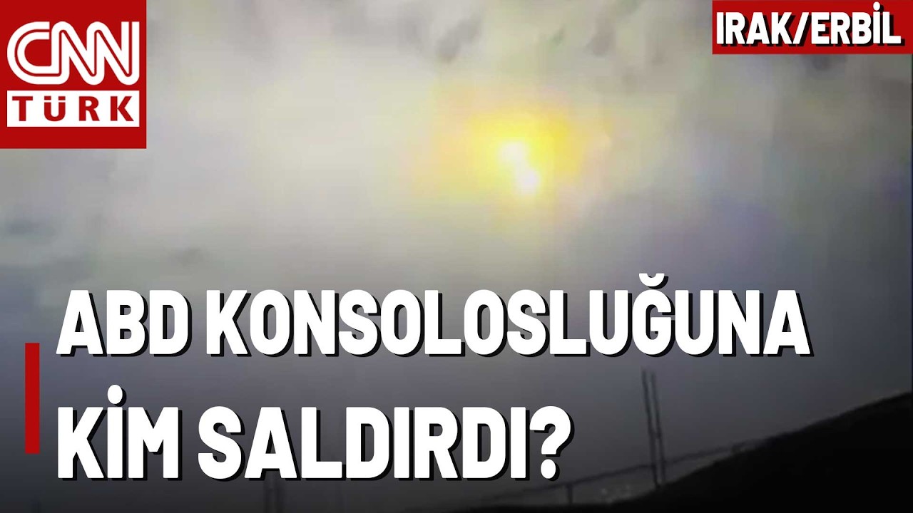ABD Hedeflerine Saldırı! İşte ABD'nin Erbil Konsolosluğuna Saldırı Anı...