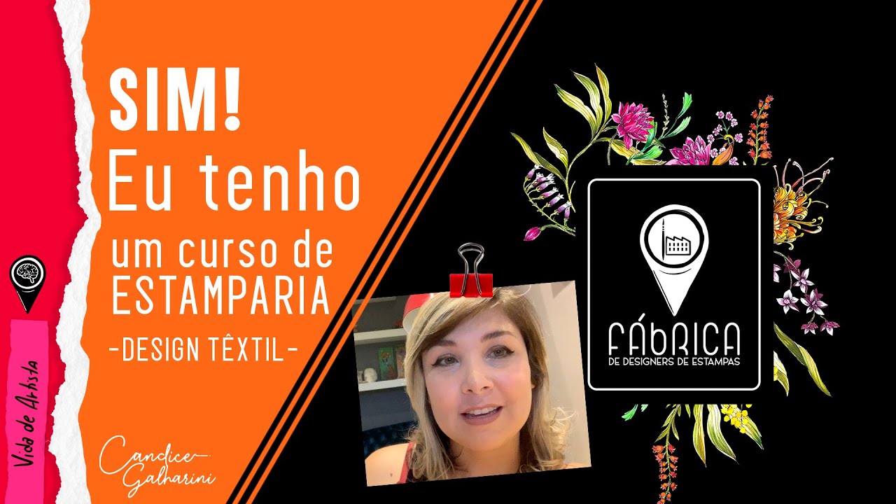 Conheça meu Curso de Estamparia o Fábrica - Desenho de Estampas
