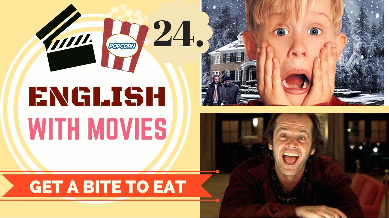 LEARN ENGLISH PHRASES with MOVIES | GRAB A BITE TO EAT
