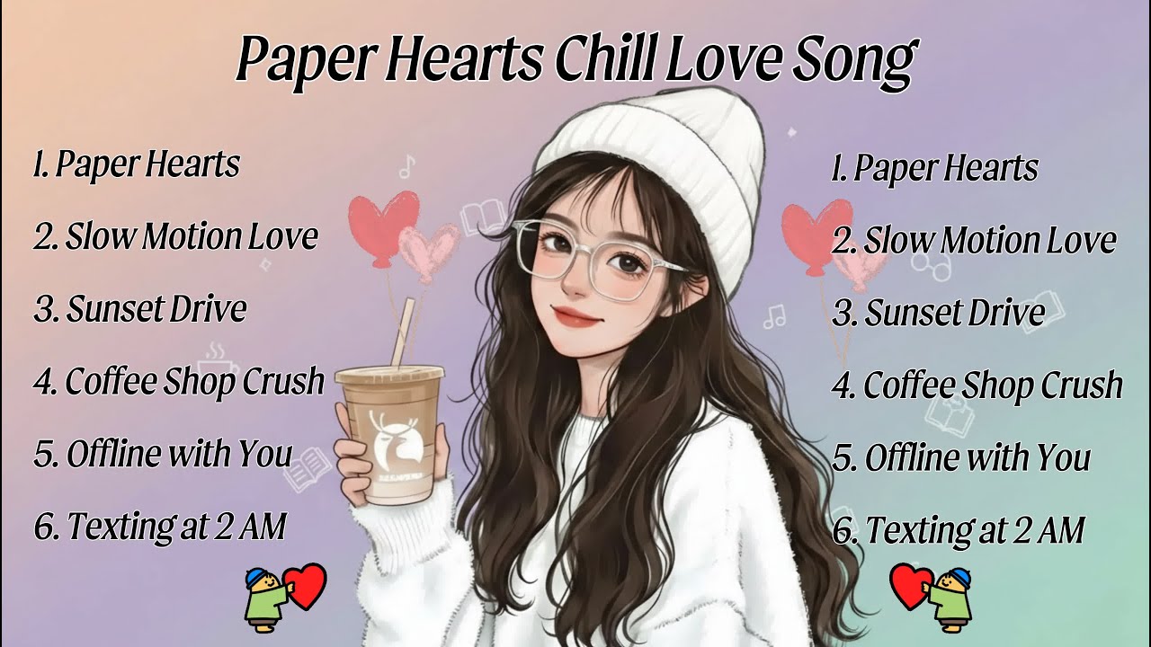 Paper Hearts | Chill Love Songs Playlist | Romantic Pop Music for Late Nights ❤️🌙