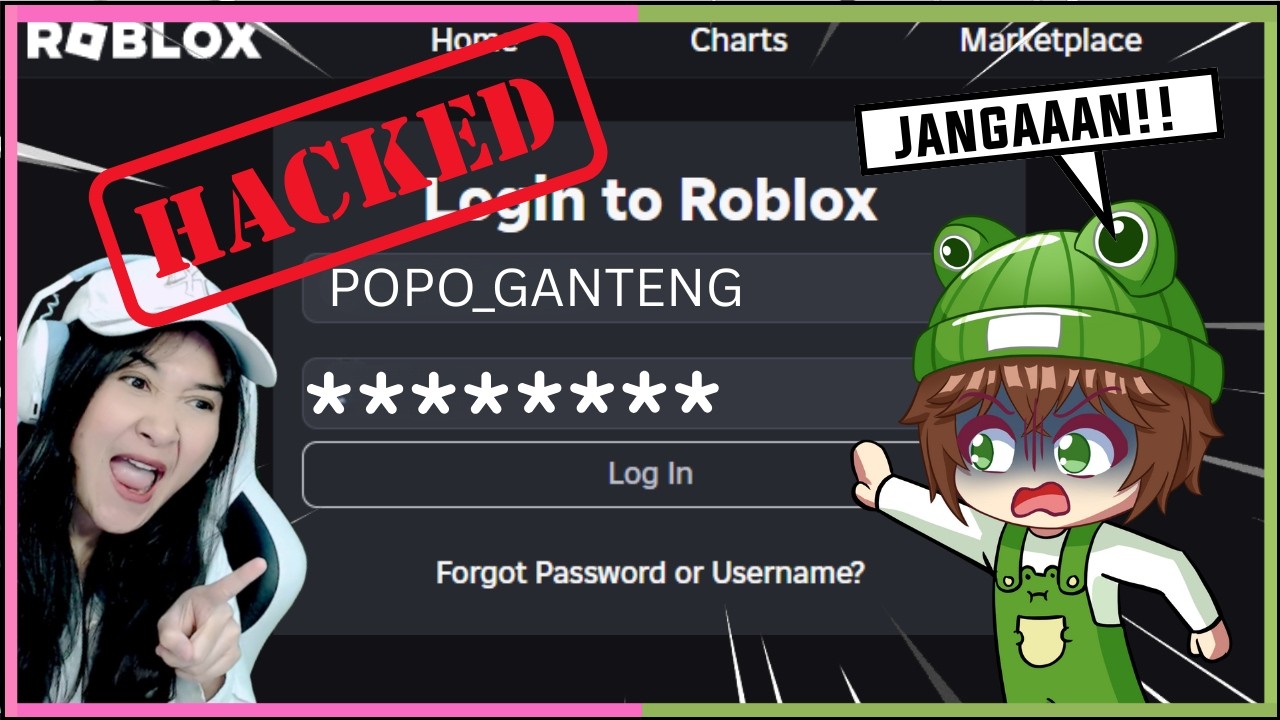 AKU H4CK AKUN ROBLOX Popo!! Biar dia Kapok.. (ROBLOX)