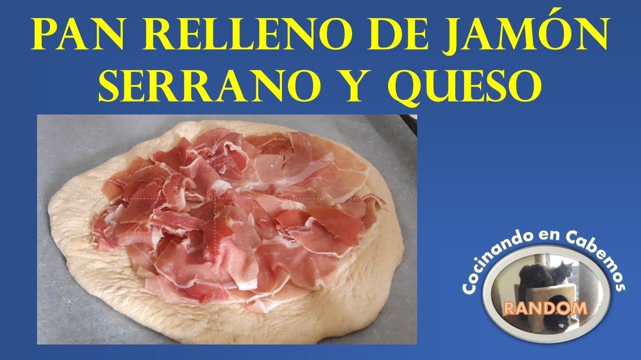 Pan relleno de Jamón y Queso #receta #gastronomia