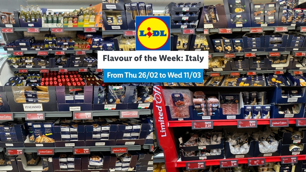 LIDL FLAVOUR OF THE WEEK: ITALY FROM THUR 26 FEB 2026 | LIDL HAUL | TRAVELANDSHOP
