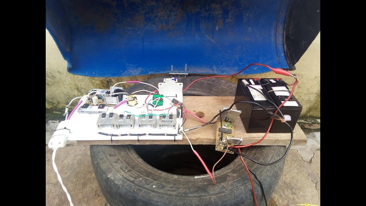 2ª Parte Inversor Caseiro 24 Volts Bombeando Água