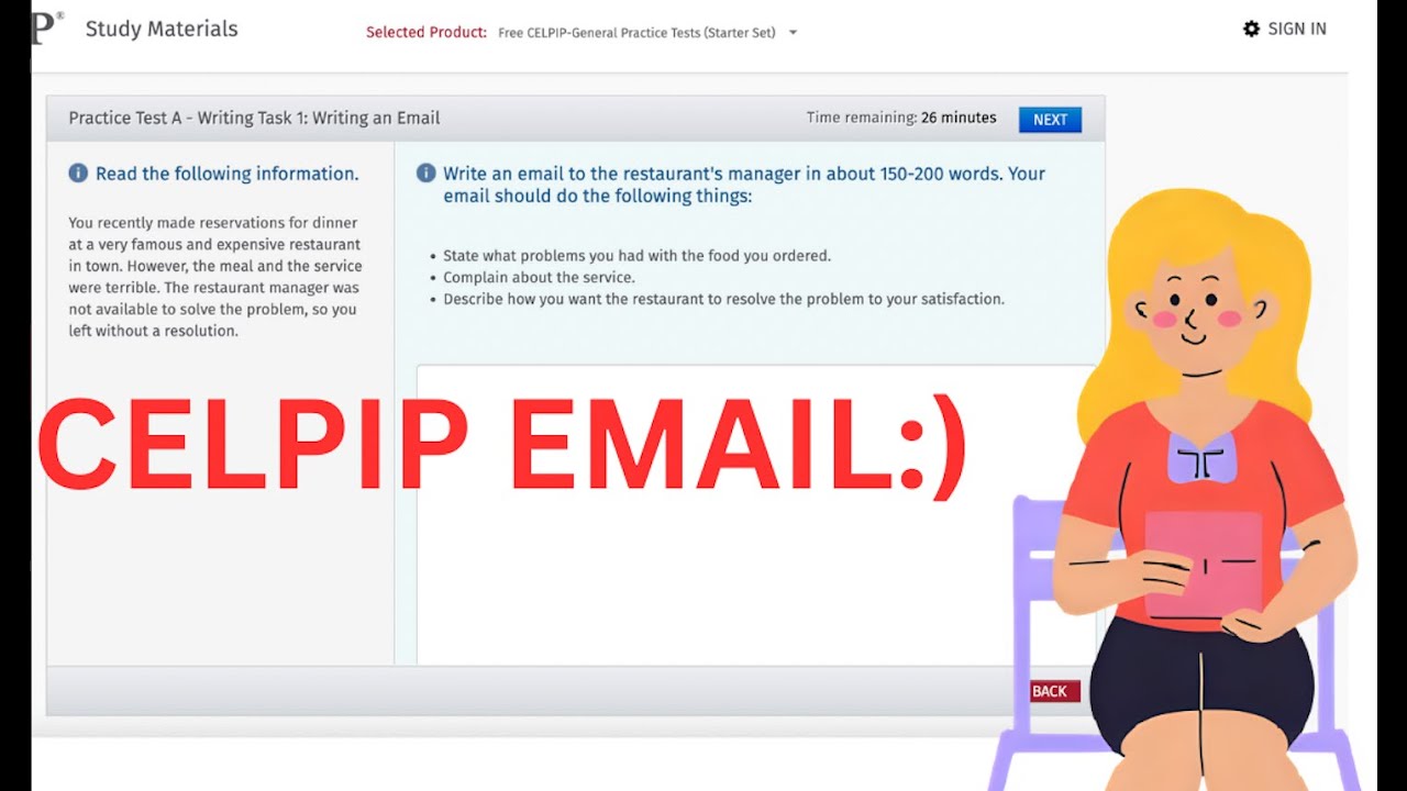 Write the perfect CELPIP email with me!