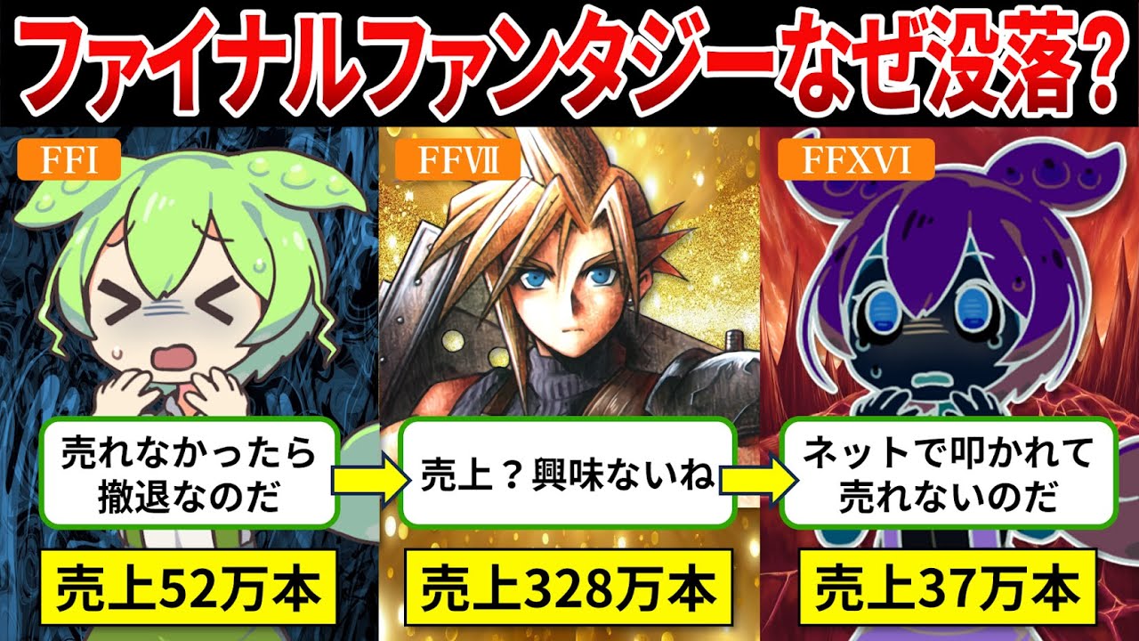 【FF歴史総まとめ】FFブランドの誕生から栄光そして没落・・・【ゆっくり解説＆ずんだもん】
