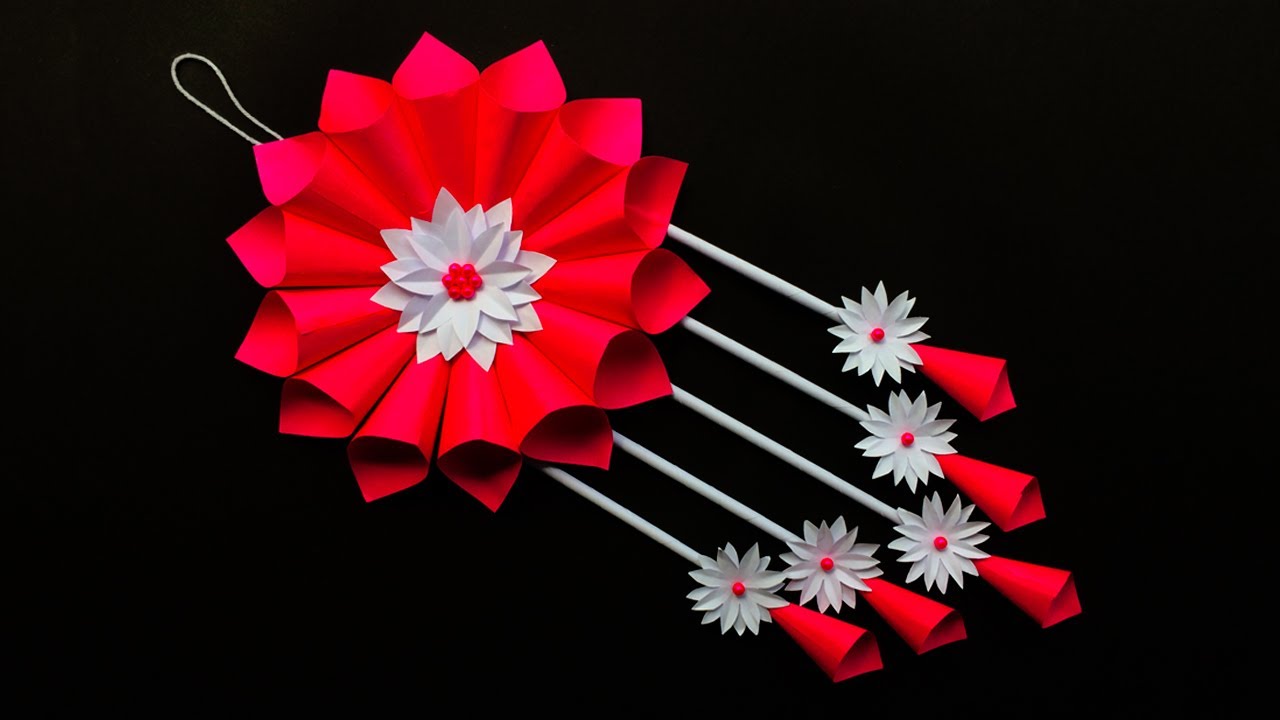 Wall Hanging Craft Ideas / Simple Paper Craft Idea / Room Decor DIY Ideas