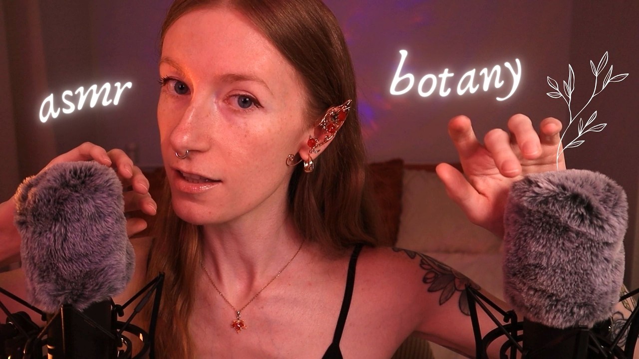 Soft-spoken ASMR | Random facts about botany 🌺 (gentle mic scratching)