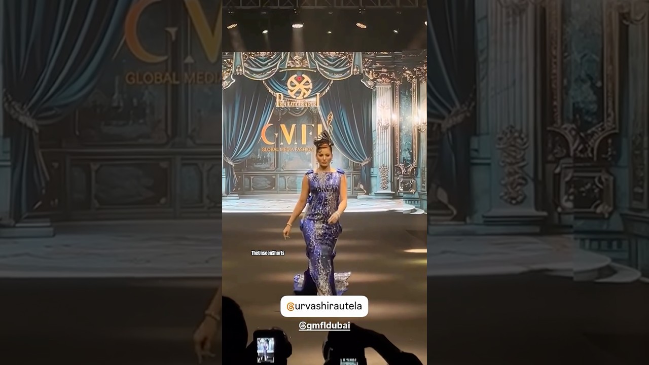 Urvashi Rautela&rsquo;s ramp walk💃on GMFL Dubai|#gmfl|The Unseen Shorts #urvashirautela #theunseenshorts