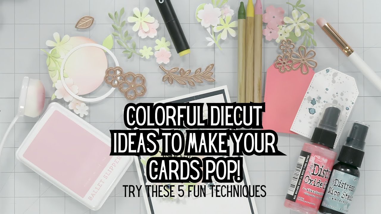 Unlock your card-making potential with colorful diecuts