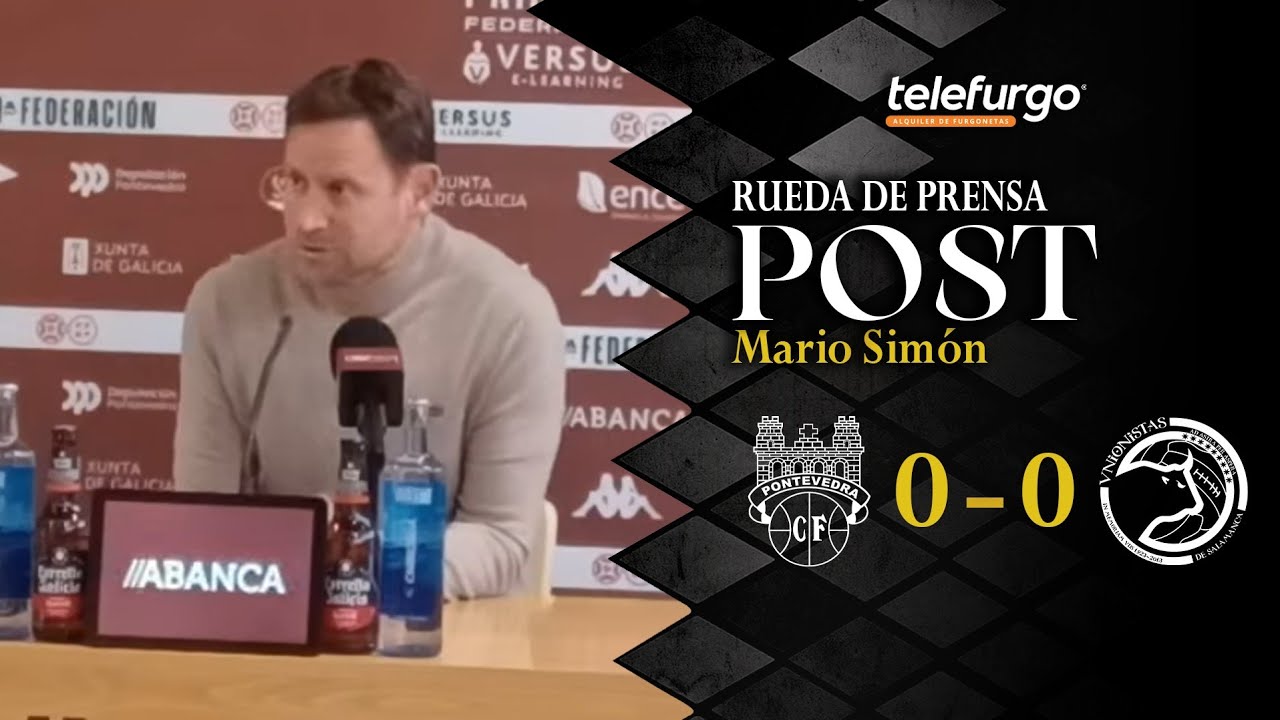 Rueda de prensa | Pontevedra CF 0-0 Unionistas de Salamanca CF | Jornada 27 Primera RFEF 25/26