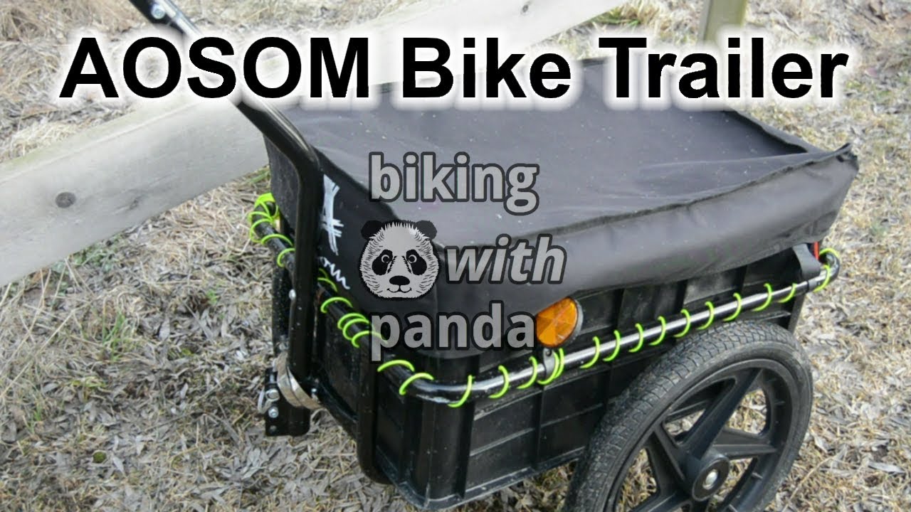 #35 - AOSOM Bike Trailer Review | Biking With Panda