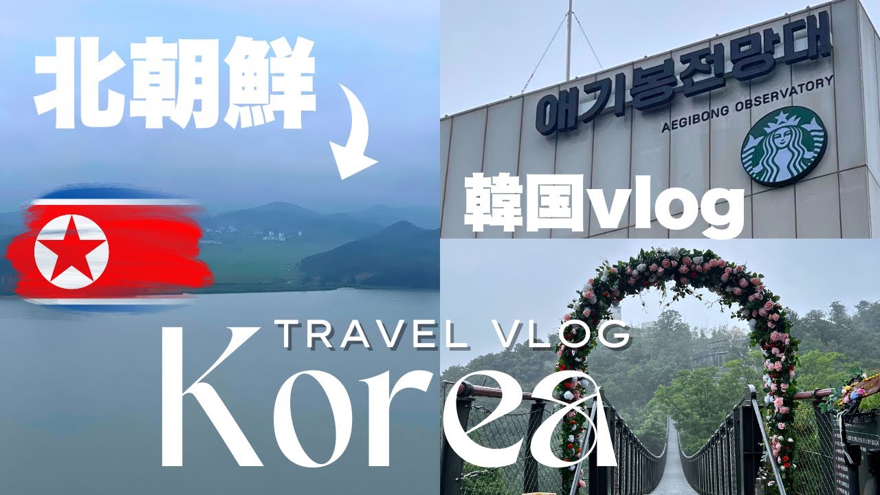 北朝鮮を見に行ったよ🇰🇵☕️/韓国vlogPART1