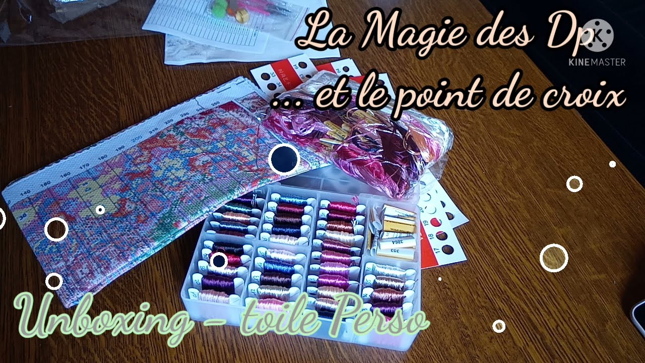 Unboxing - toile personnalisée 🥰 (avec fils de soie)