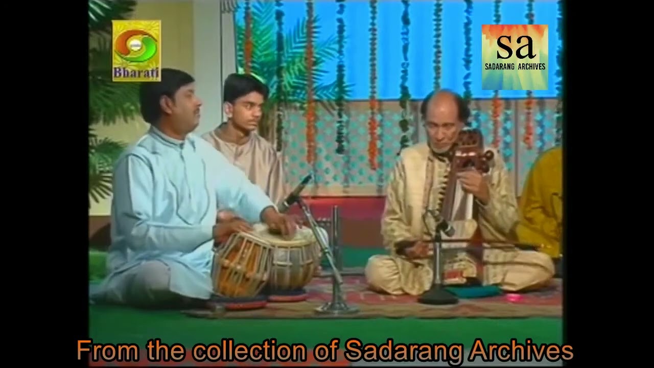 Pandit Kishore  Banerjee's Programme Of T V  With Ustad Sabri Khan Sahab