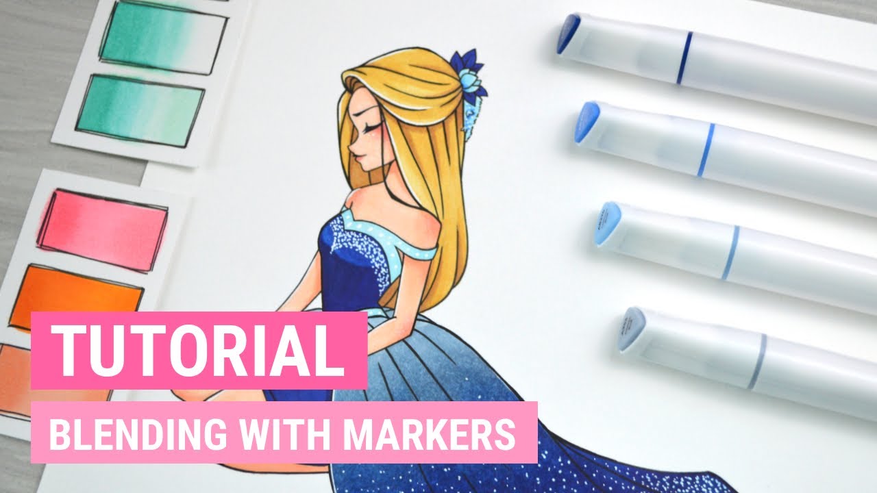 How to BLEND with ALCOHOL MARKERS (Pt.1) | Marker Tutorial | iiKiui