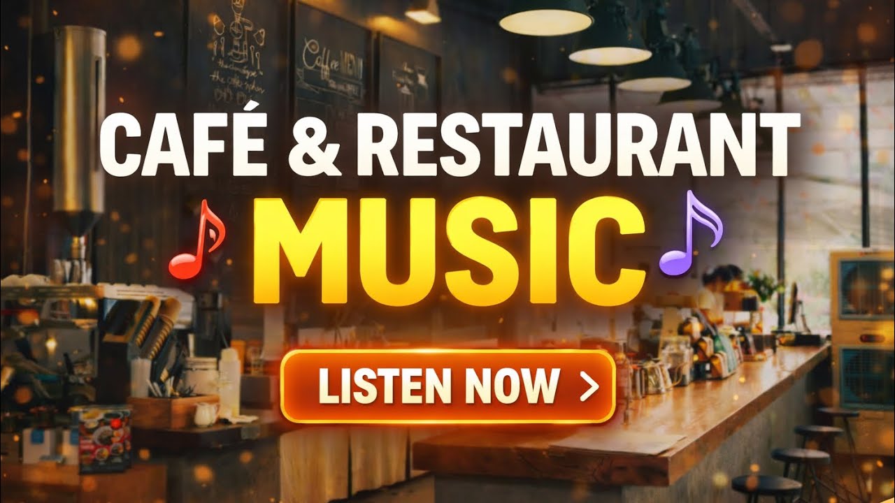Relaxing Café Jazz ☕ Smooth Coffee Shop Ambience for Study, Work & Dinner