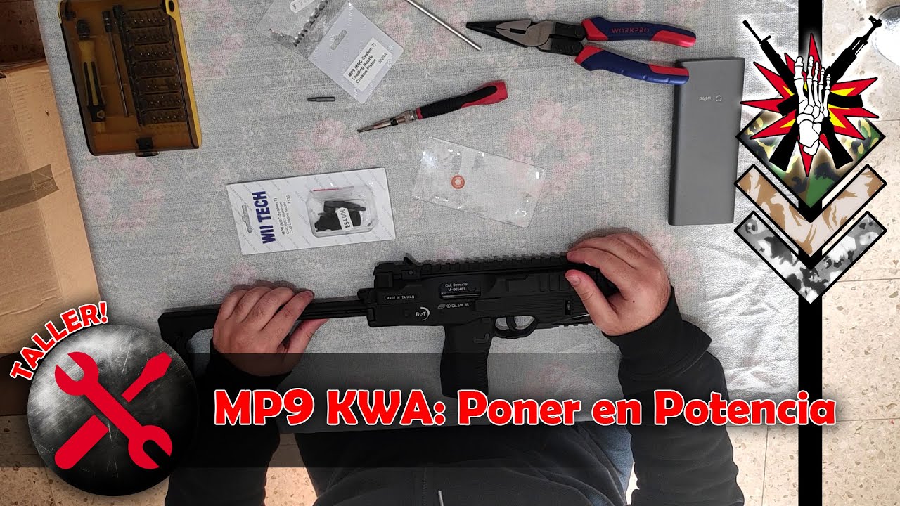 Taller: MP9 KWA: Poner en Potencia (Upgrade).