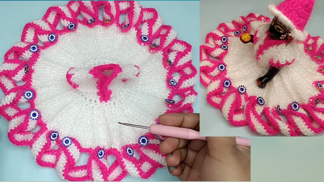 आसान तरीके से बनाएँ 4,5 नंबर लडडू गोपालजी की सर्दियों की ड्रेस ll how to makenew design winter dress