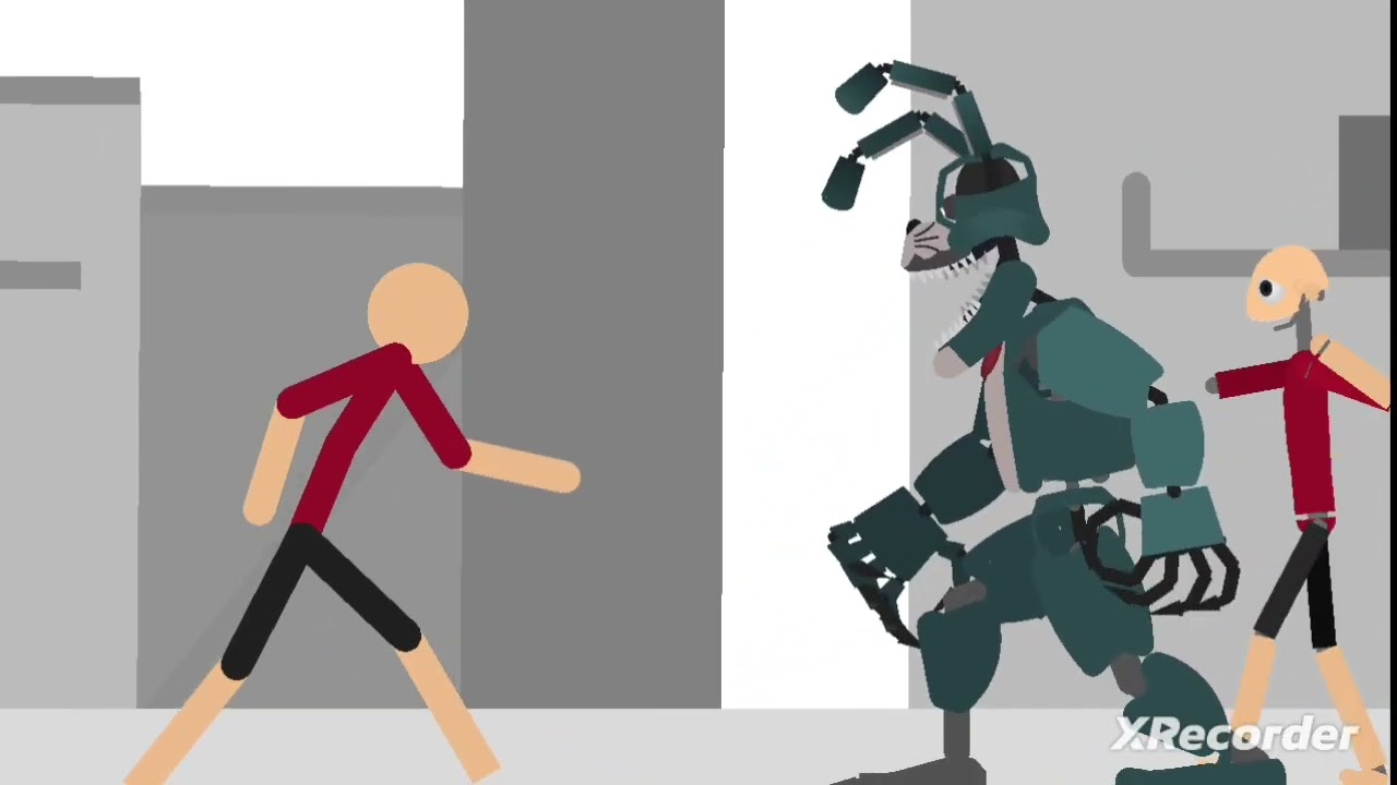 nightmare bonnie vs loyal robot (stick nodes pro)