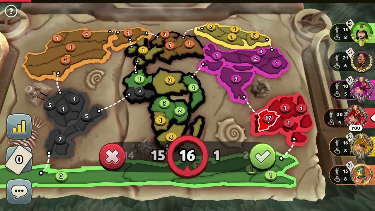 RISK (second place) ranked online matchup