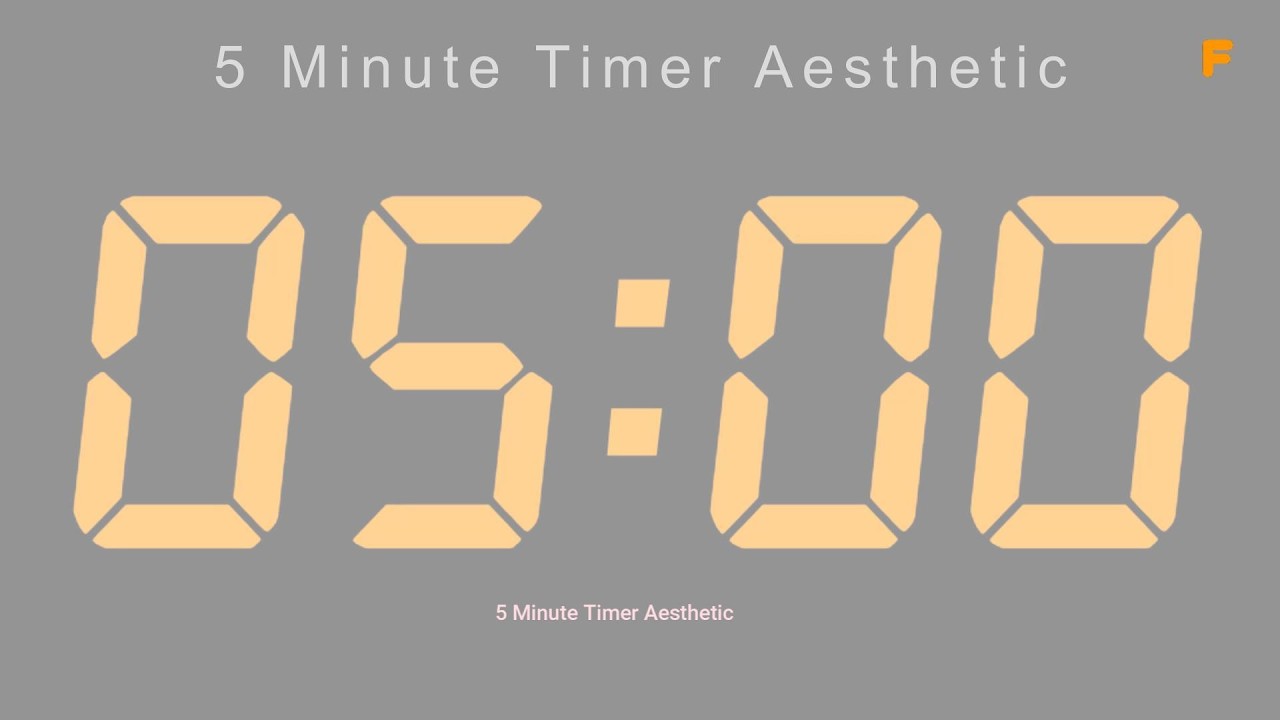 5 Minute Timer Aesthetic