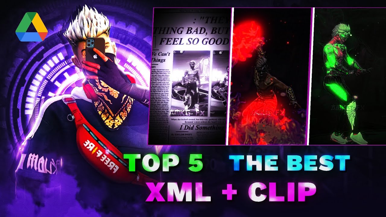 [ TOP5 ]📲[XML+CLIP]✒️//G_Drive-Link⌨️🔗『Alight Motion』⚕️《FREEFIRE》☄️