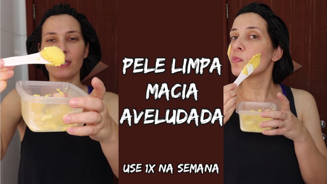 PELE LIMPA MACIA E AVELUDADA sem GASTAR NADA esfoliante de fubá