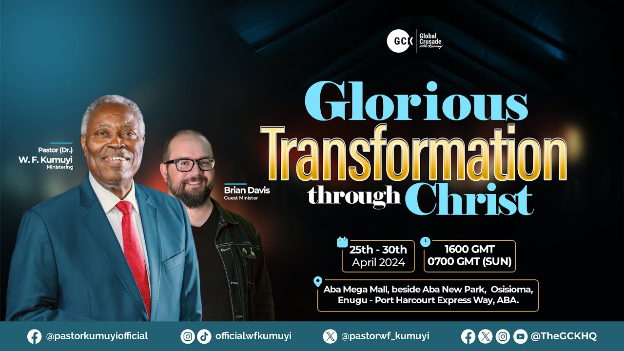 Amazing Transformation through God's Amazing Grace || Pastor W.F Kumuyi