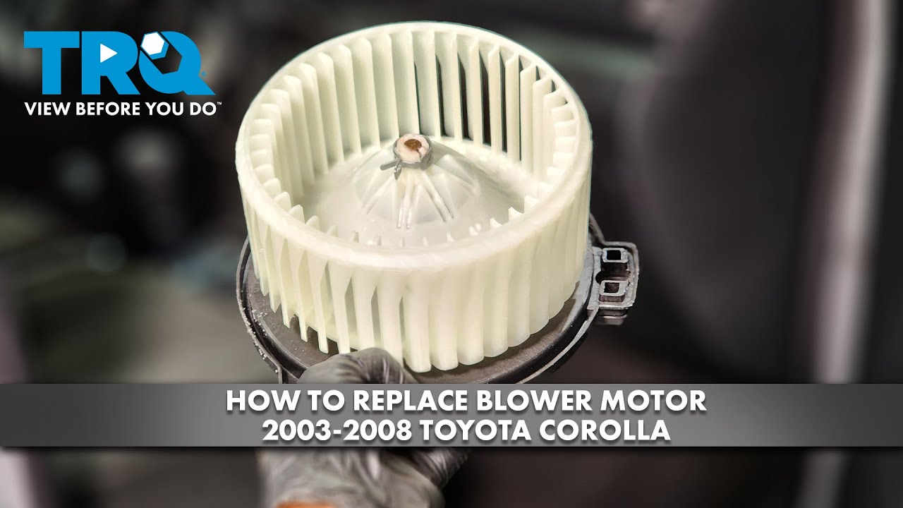 Как заменить электродвигатель вентилятора Toyota Corolla 2003-2008