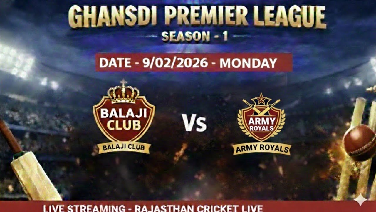 GHANSDI PREMIER LEAGUE -1| BALAJI CRICKET CLUB vs ARMY ROYALS