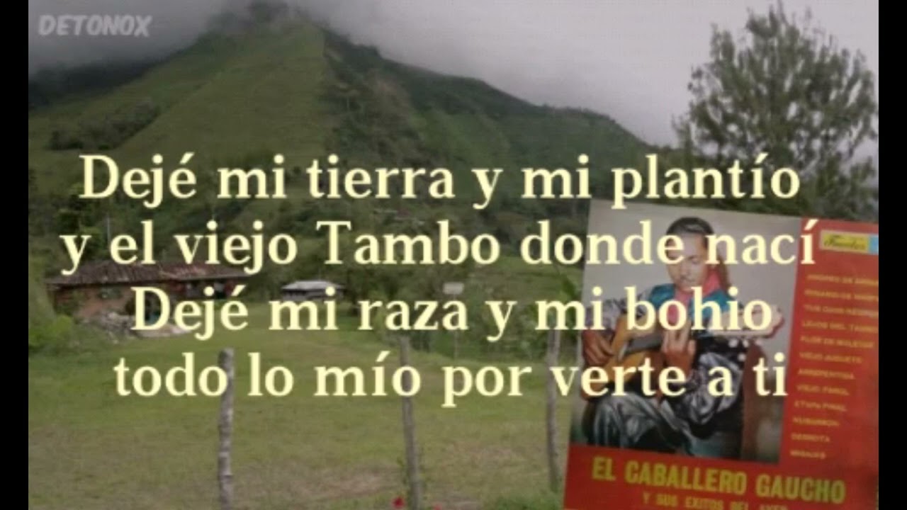 Karaoke lejos del tambo caballero gaucho Carmona