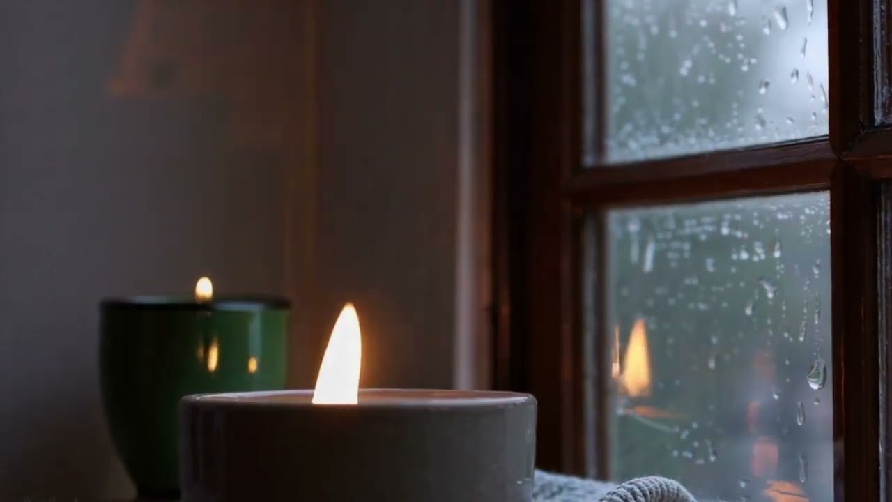 Rain on Window at Night | Calm Ambience for Sleep, Study & Relaxation