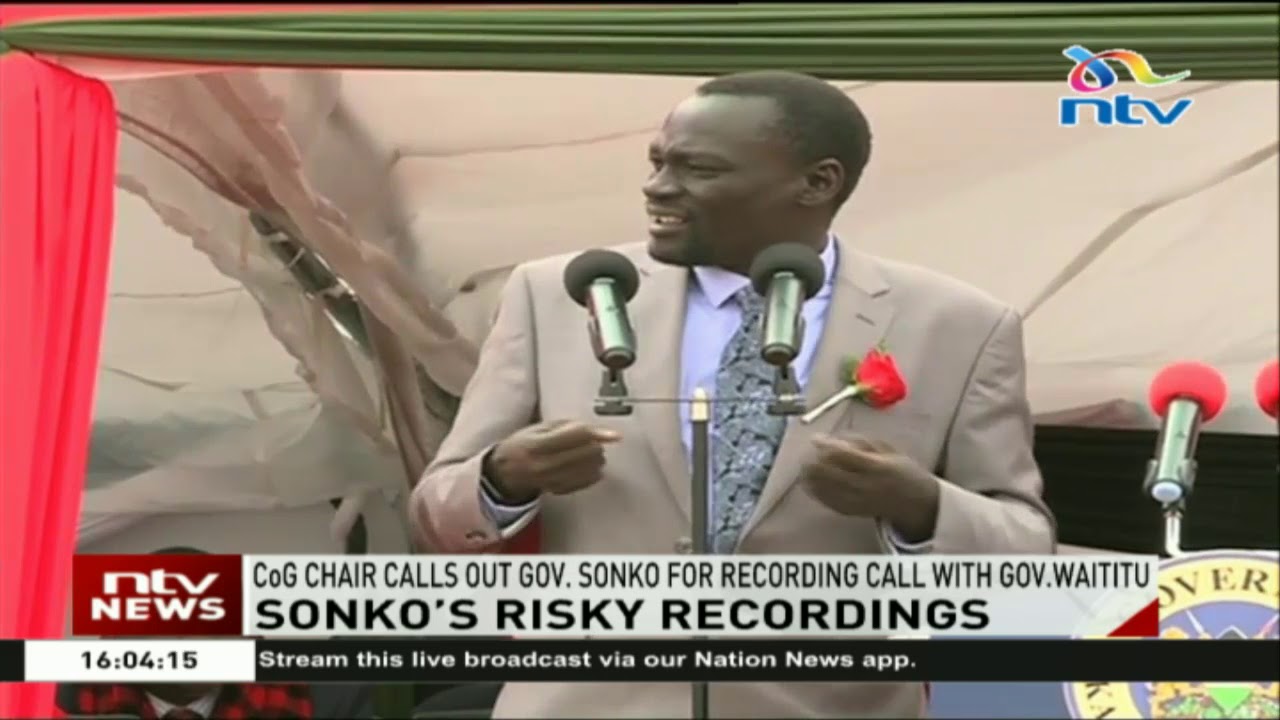 CoG chair, Joseph Nanok calls out Gov. Sonko for recording call with Gov. Waititu