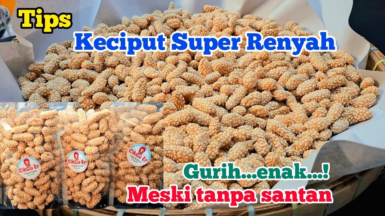 Keciput super renyah tanpa santan #keciput #kuelebaran