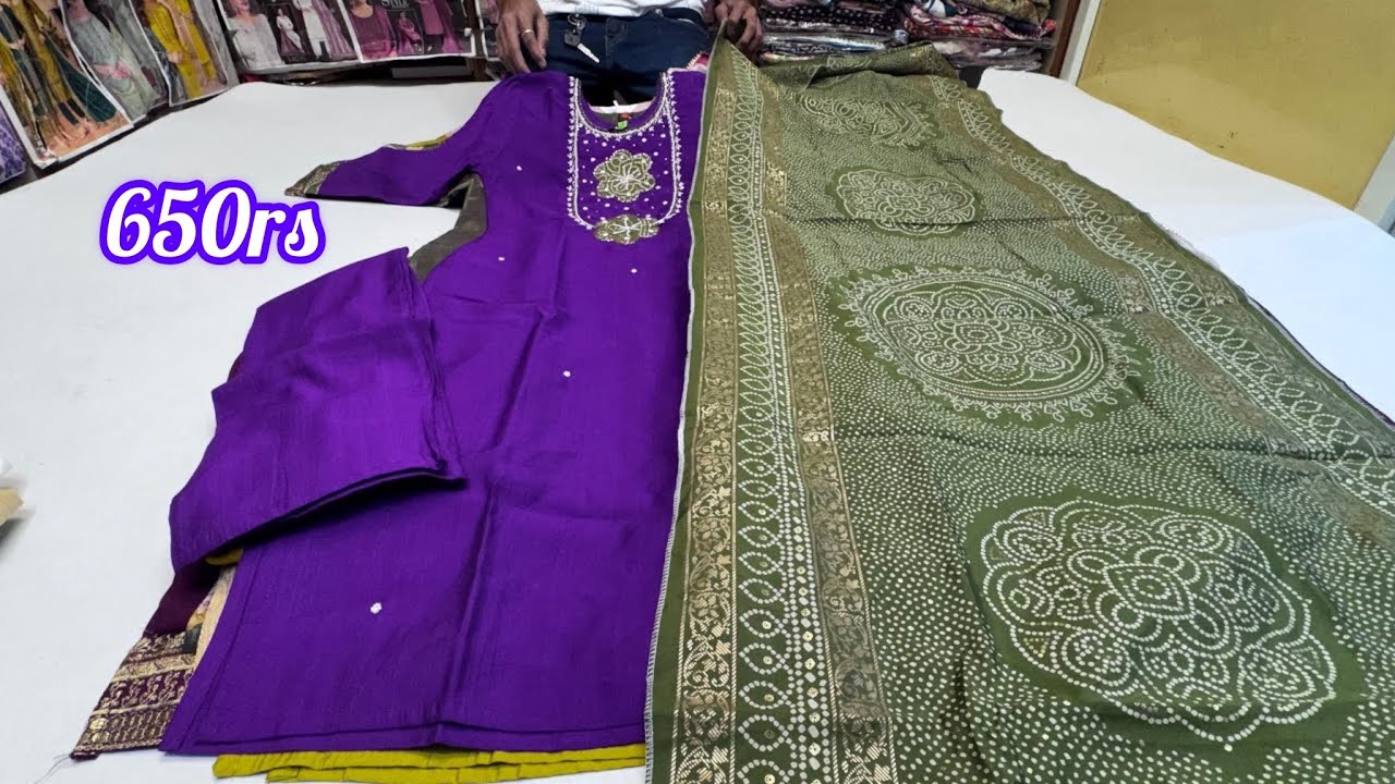 Chickpet Bangalore Wholesale Kurthi Set 650rs  Online Shopping Single Courier Avl