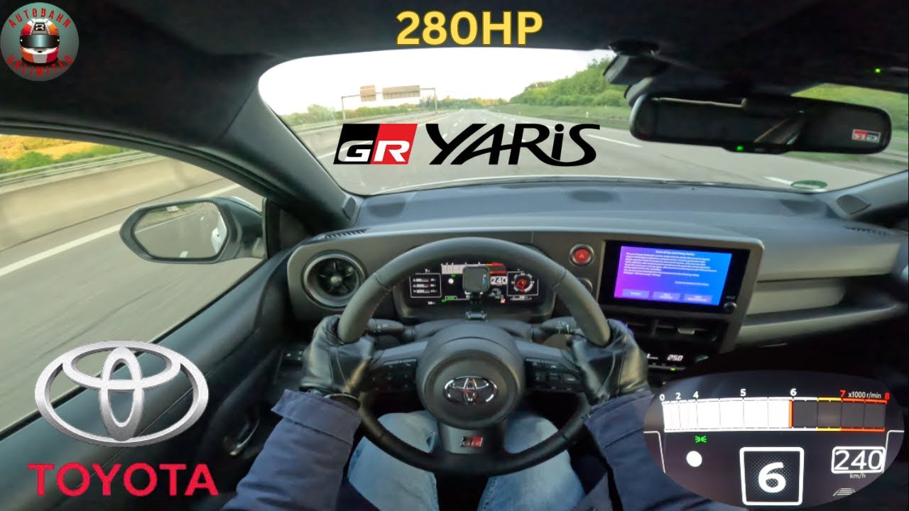 Toyota GR Yaris || 280HP || TOP SPEED on german Autobahn