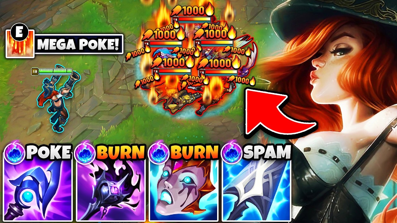 THIS MEGA POKE MISS FORTUNE BUILD SHOULD NOT BE LEGAL! (JUST SPAM PRESS E)