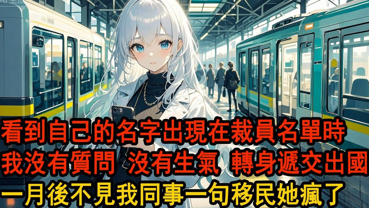 裁員名單出來時,我看到自己的名字赫然出現在最後一行。她卻讓我理解：阿誠比你更需要這個職位，我沒說話，轉身默默收拾行李離開，1月後我還沒出現，同事一句博達出國進修她徹底慌了神